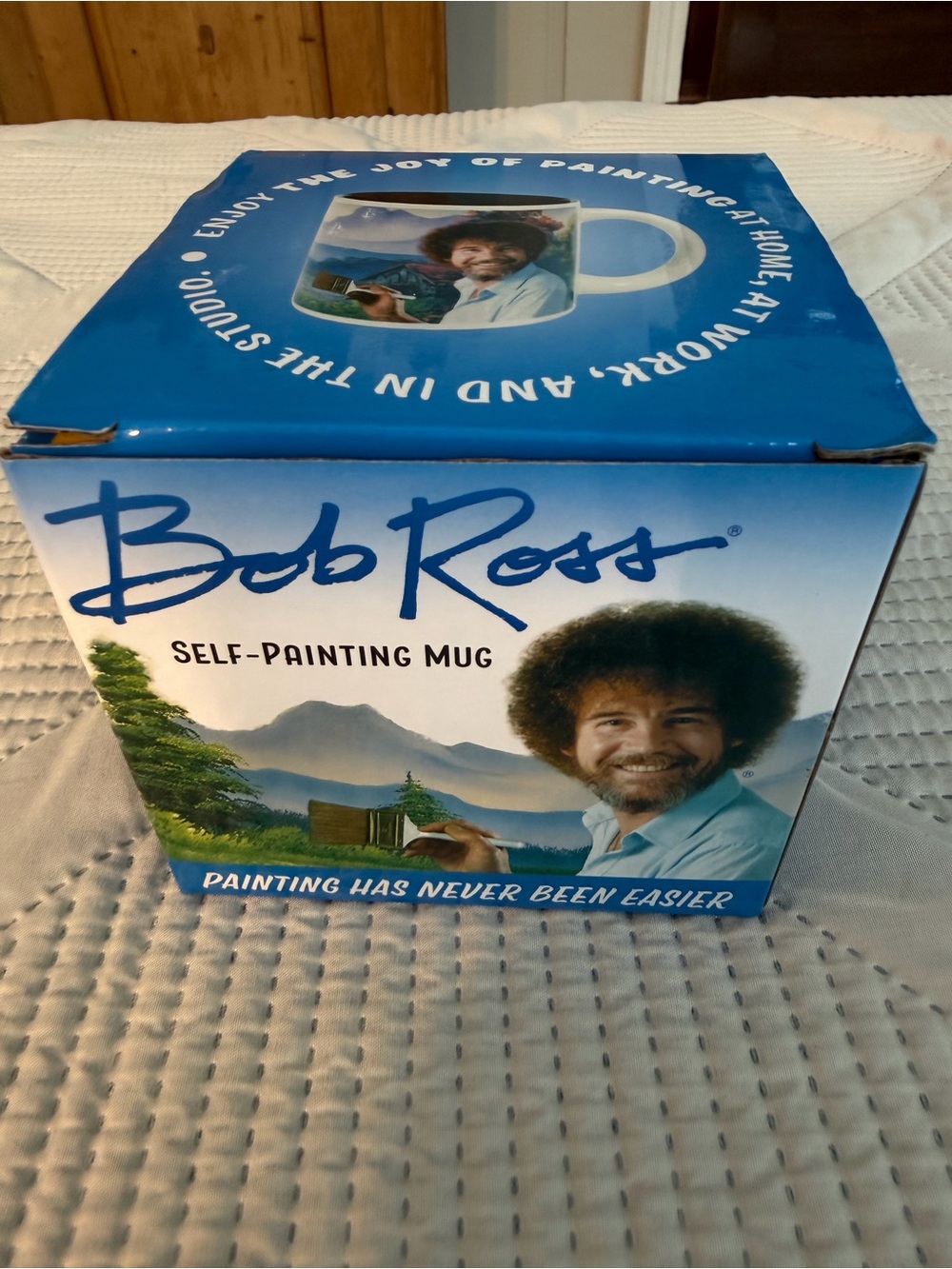 Bob Ross Self-Painting Mug - Blue